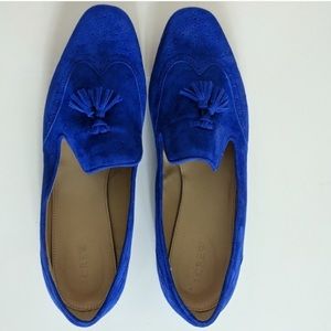 J.Crew Georgie Suede Tassel Penny Loafers